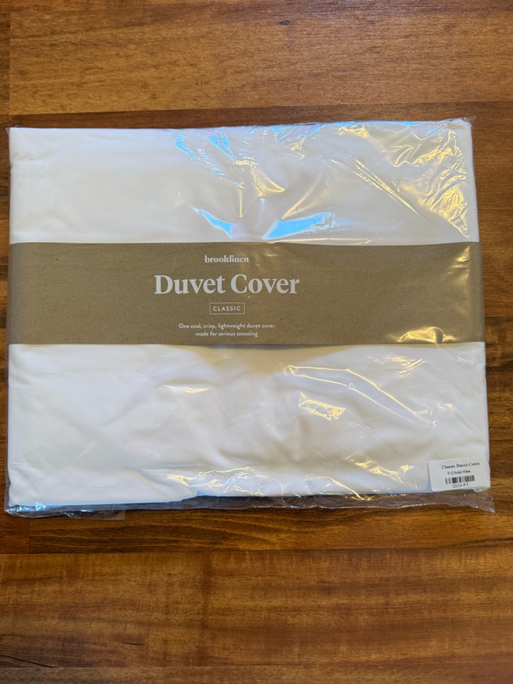 NWT Brooklinen Classic Percale Duvet Cover Full/Queen Solid White